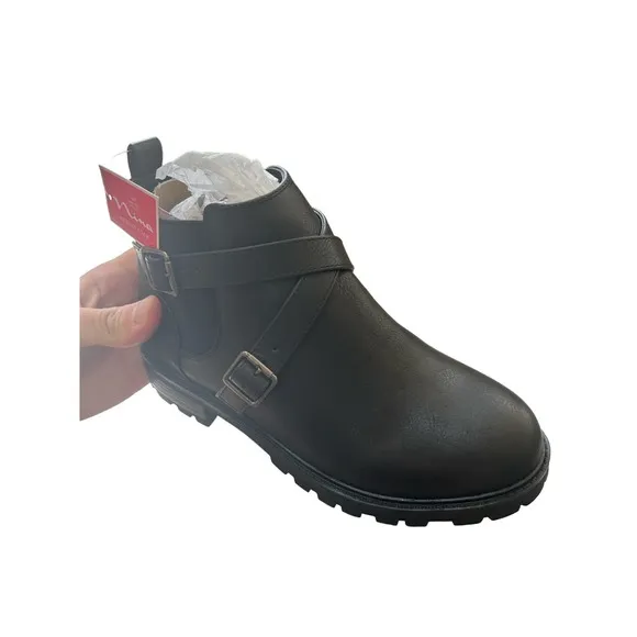 &quot;Kids' Nina Kylee Black Tumbled Bootie, Size 3&quot;
