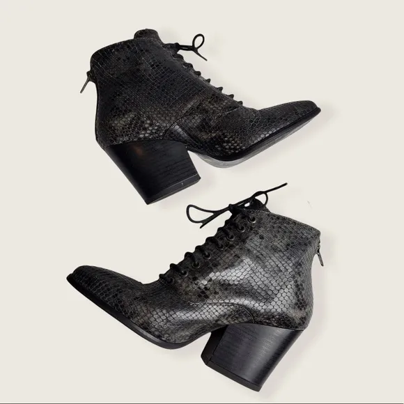 Andre Assous Lace Up Ankle Booties