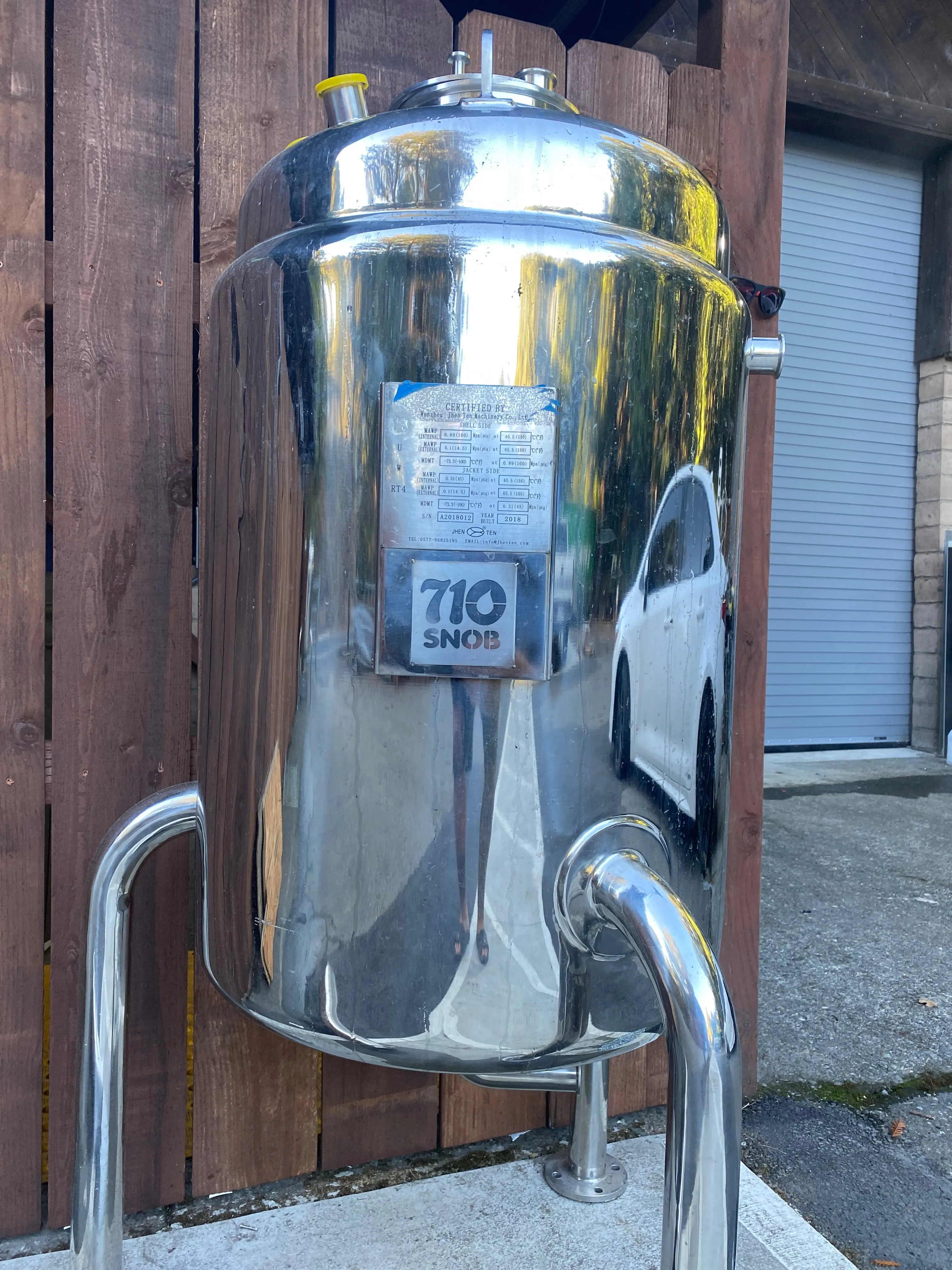 ASME  Jacketed Reactor- decarb, crystallization, Decarboxylation vessels