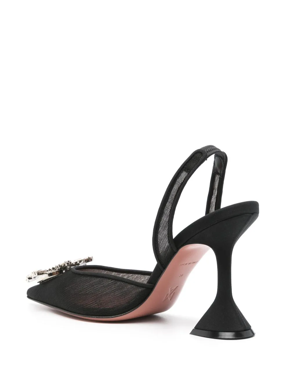 Begum mesh slingback pumps