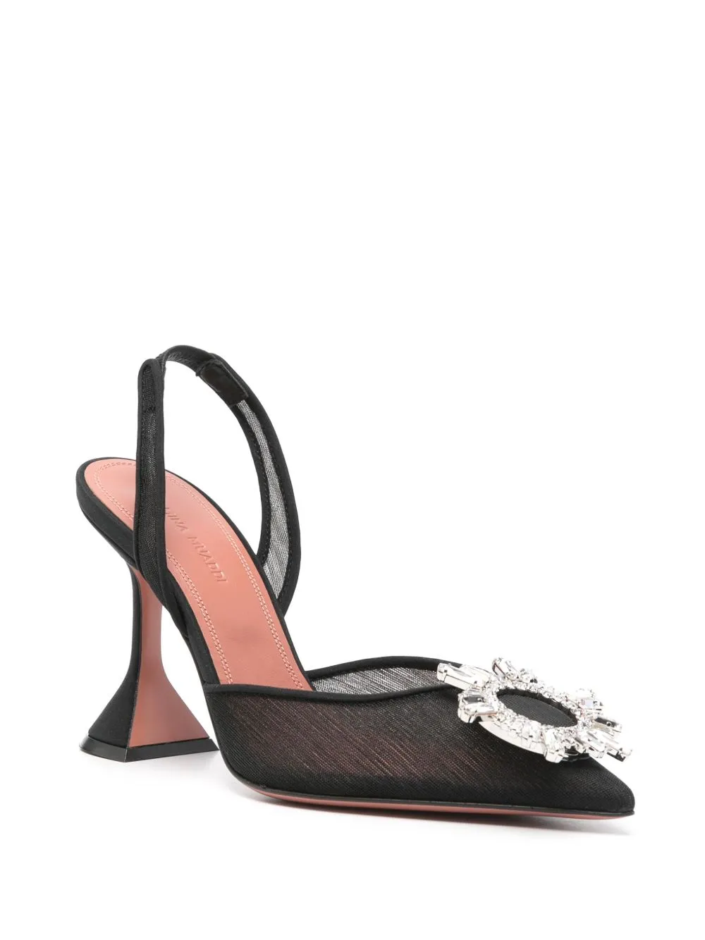 Begum mesh slingback pumps
