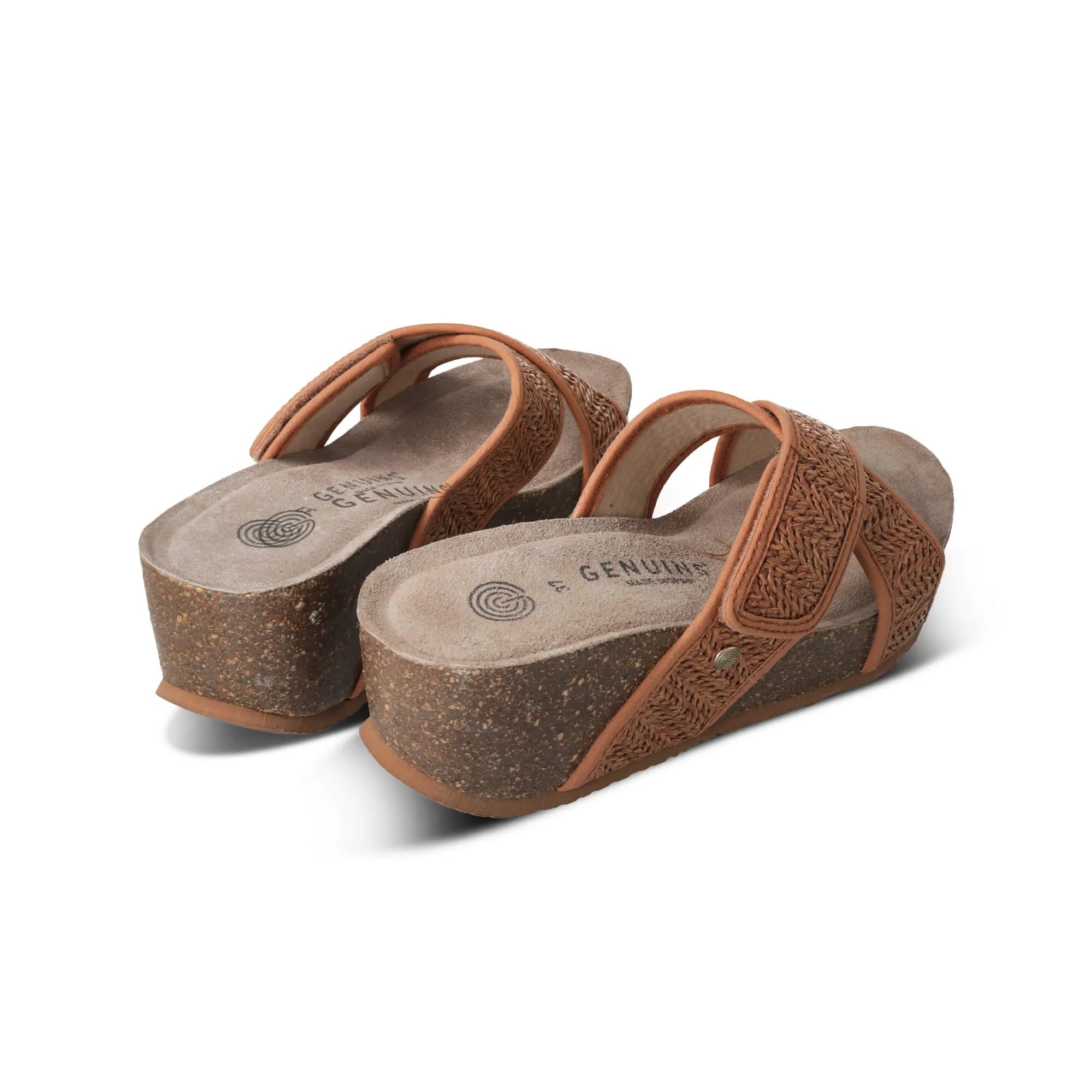 Benicasim Brown Raffia Sandal