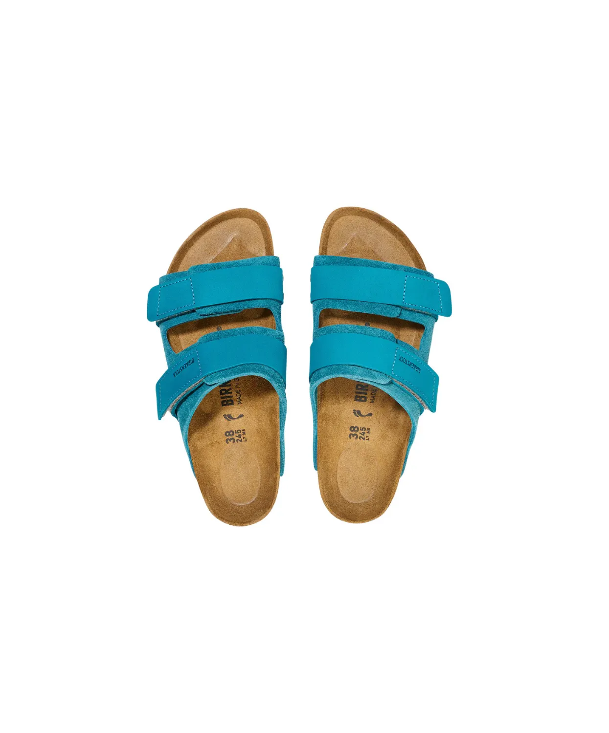 Birkenstock Uji Suede/Nubuck Leather Deep Turquoise Sandals