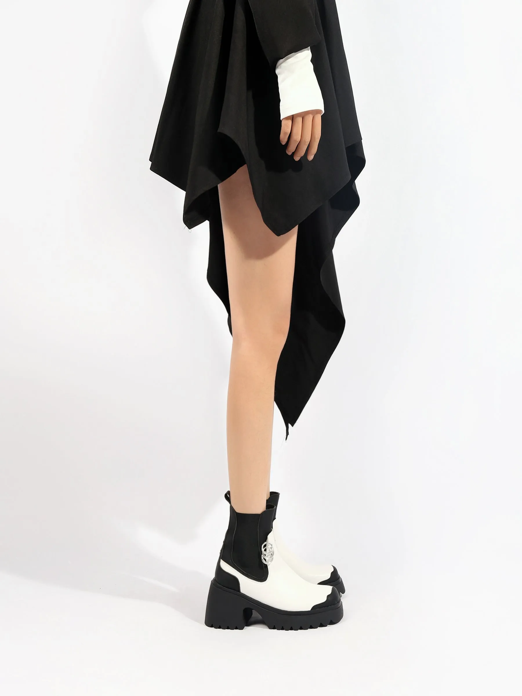 Block Color Leather Chelsea Boot