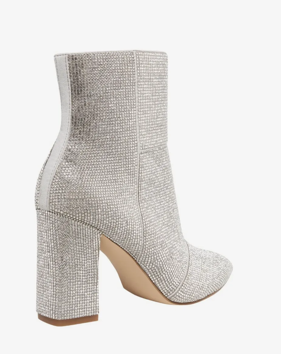 Block Heel Pointed Toe Bootie