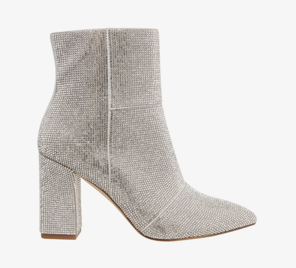 Block Heel Pointed Toe Bootie
