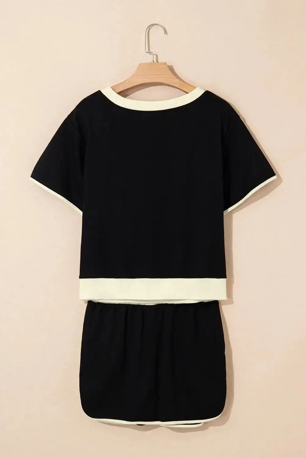 BOARDWALK BREEZE- SKORT SET (black)