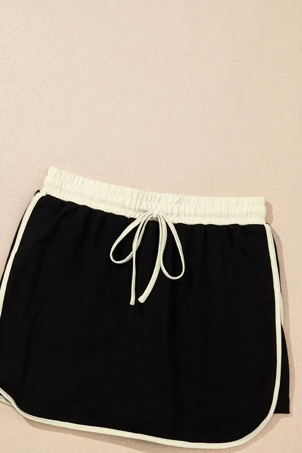 BOARDWALK BREEZE- SKORT SET (black)