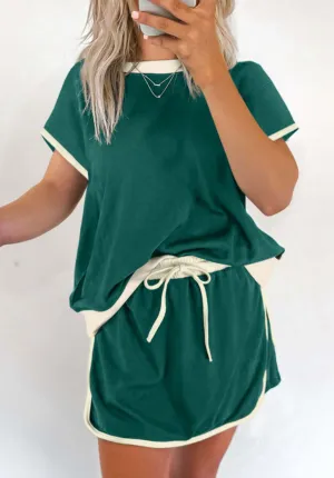 BOARDWALK BREEZE- SKORT SET (forest)