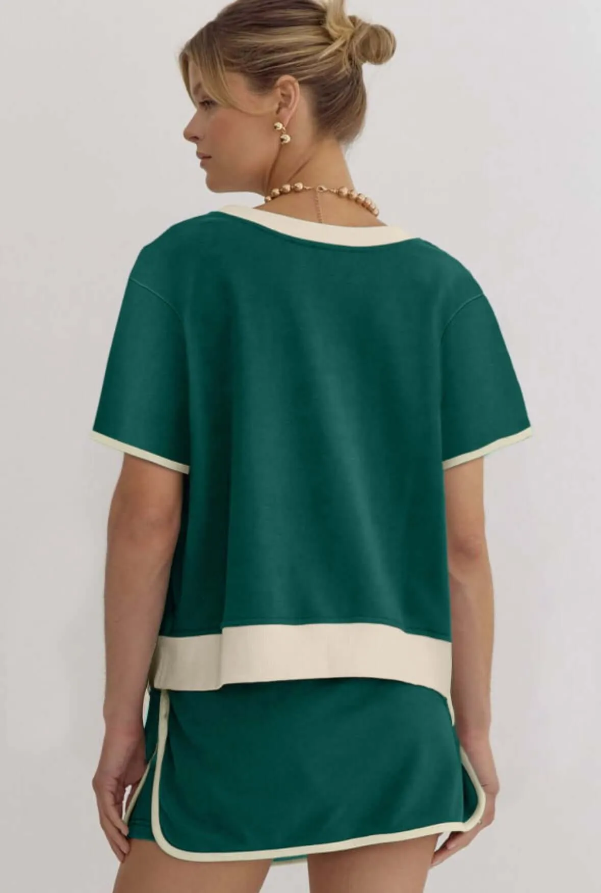 BOARDWALK BREEZE- SKORT SET (forest)