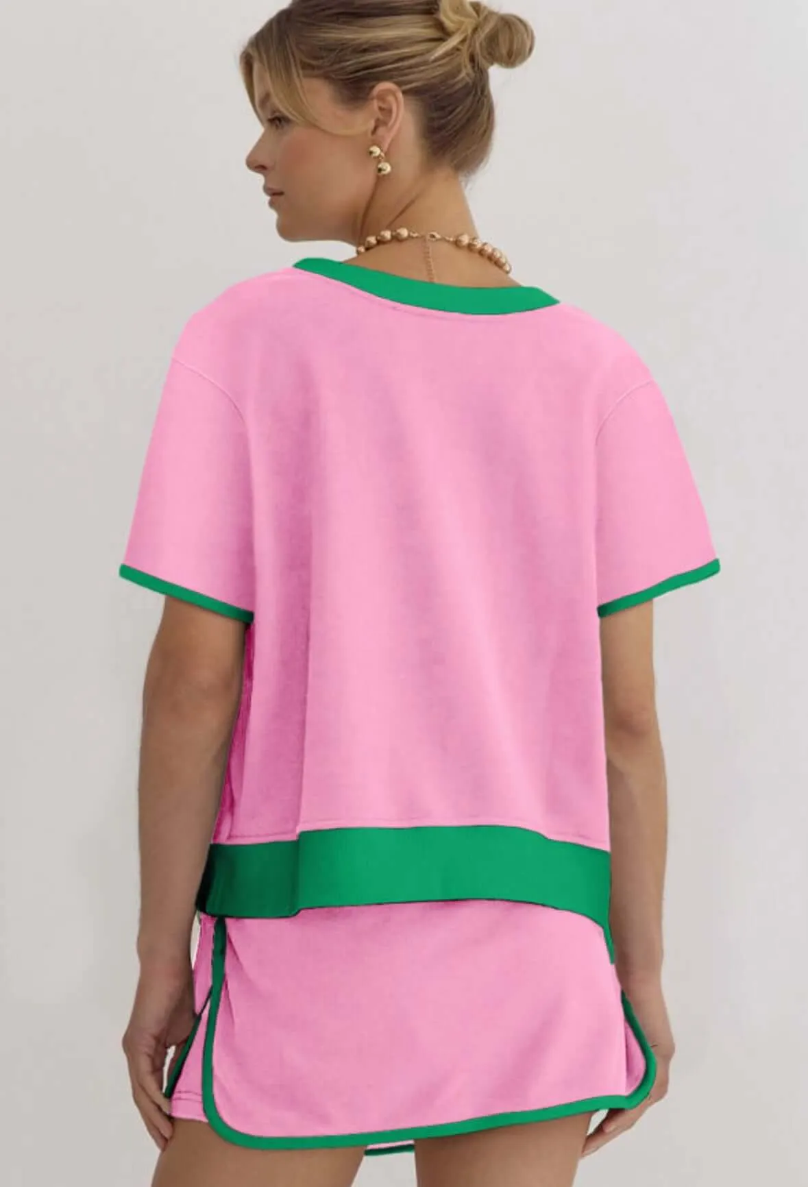 BOARDWALK BREEZE- SKORT SET (Pink)