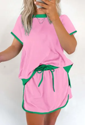 BOARDWALK BREEZE- SKORT SET (Pink)