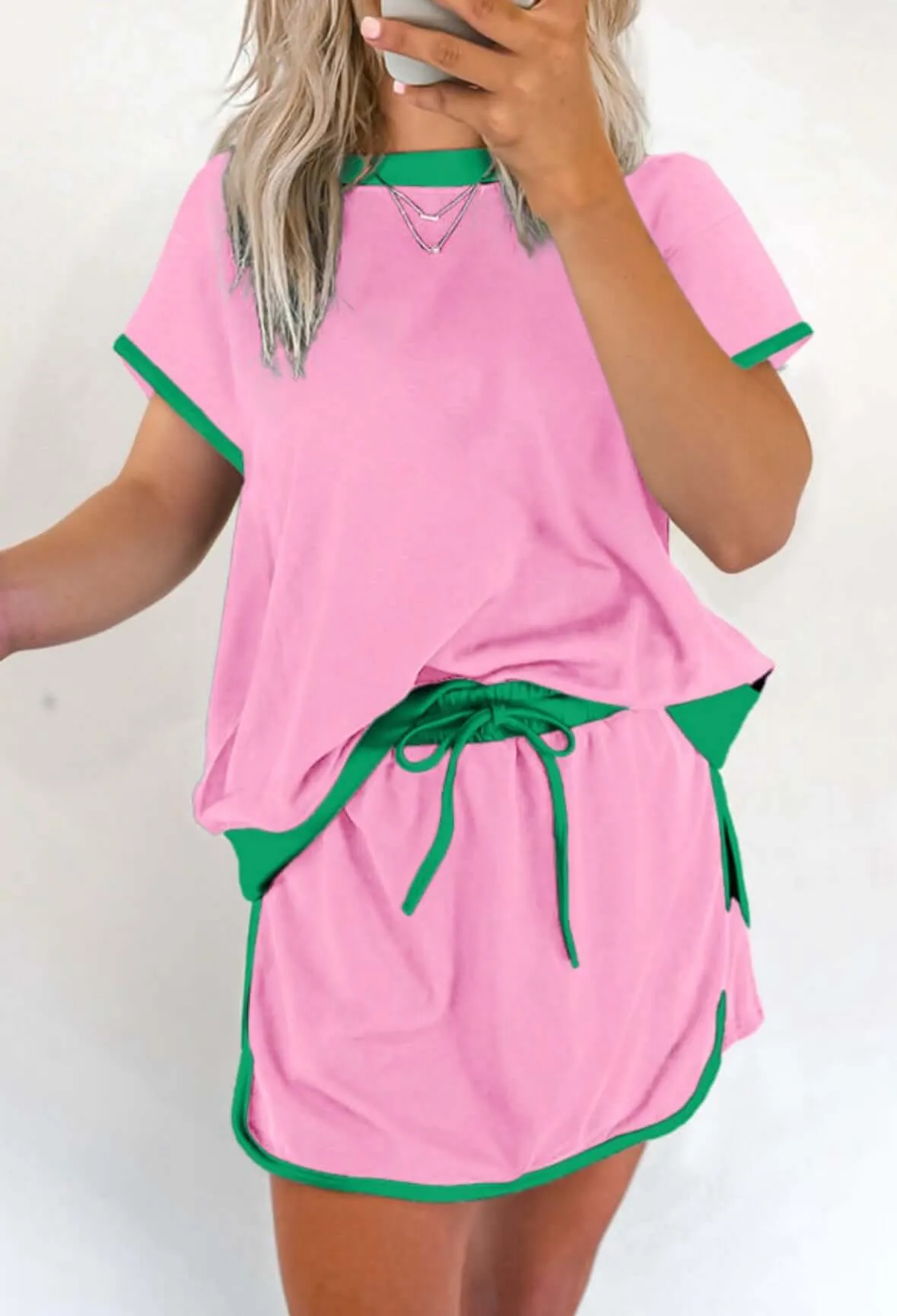BOARDWALK BREEZE- SKORT SET (Pink)