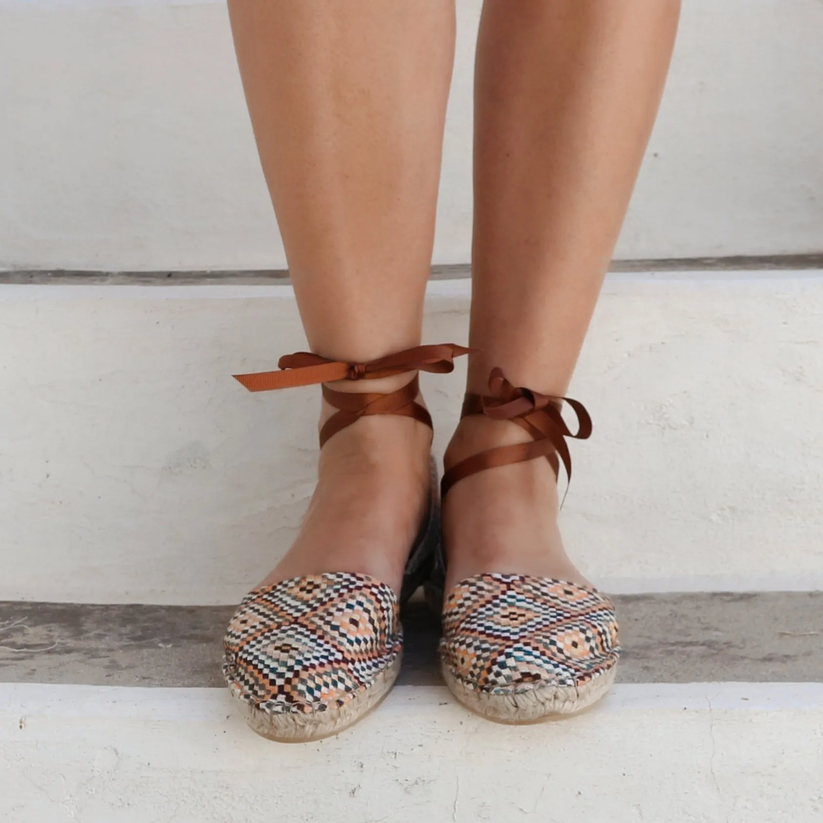 Boho  Print Vegan Espadrilles Sandals