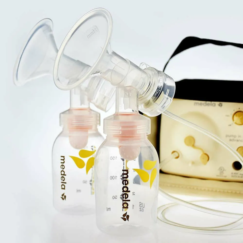 Breastshield 17-34mm, 2x Base Connector w/Valve and Membrane for Medela by Maymom