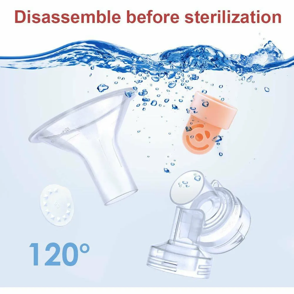 Breastshield 17-34mm, 2x Base Connector w/Valve and Membrane for Medela by Maymom