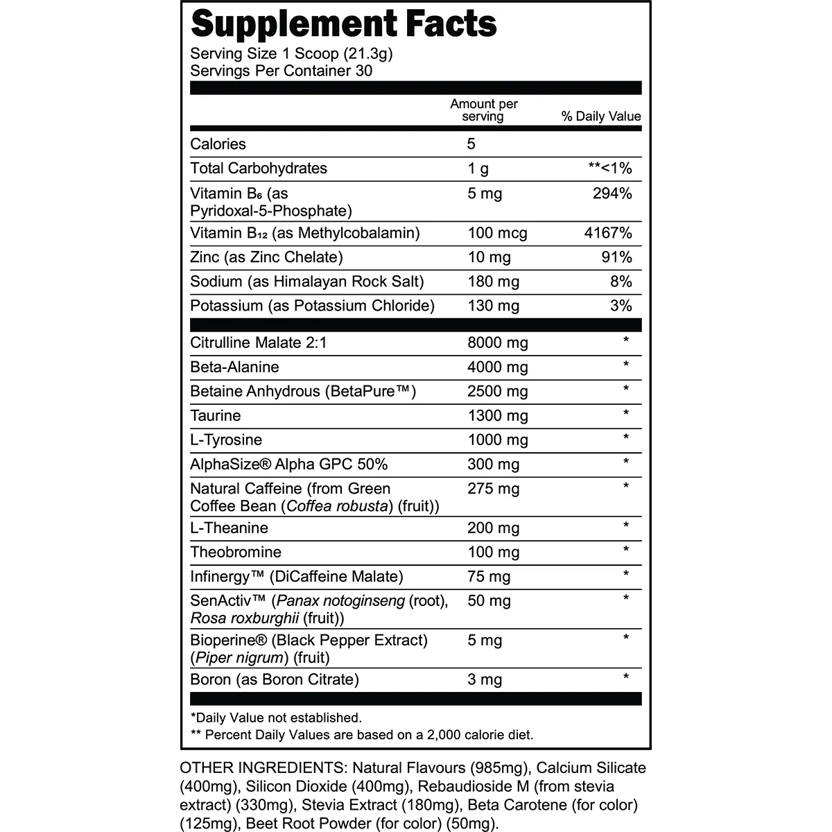 BULK BLACK Pre-Workout