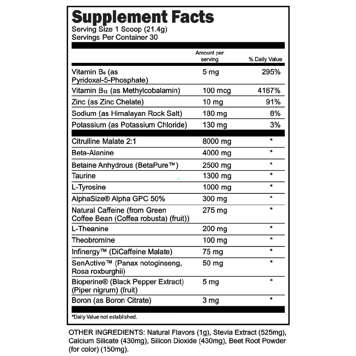 BULK BLACK Pre-Workout