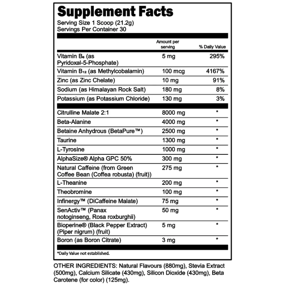 BULK BLACK Pre-Workout