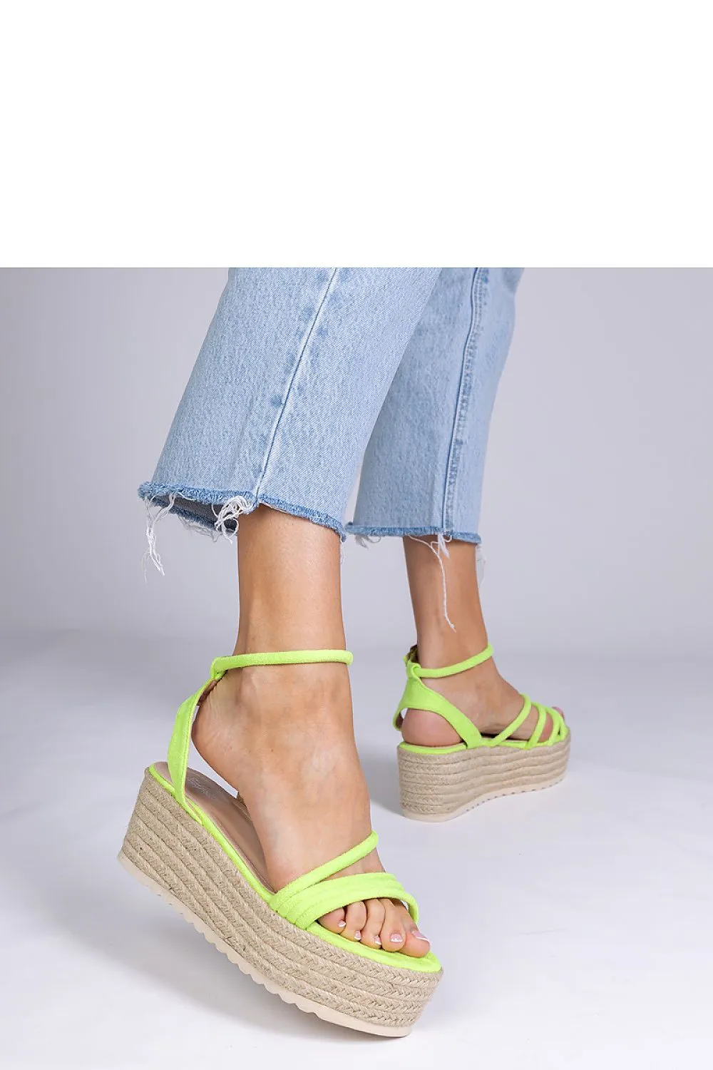 Buskin espadrille sandals on the Panola platform