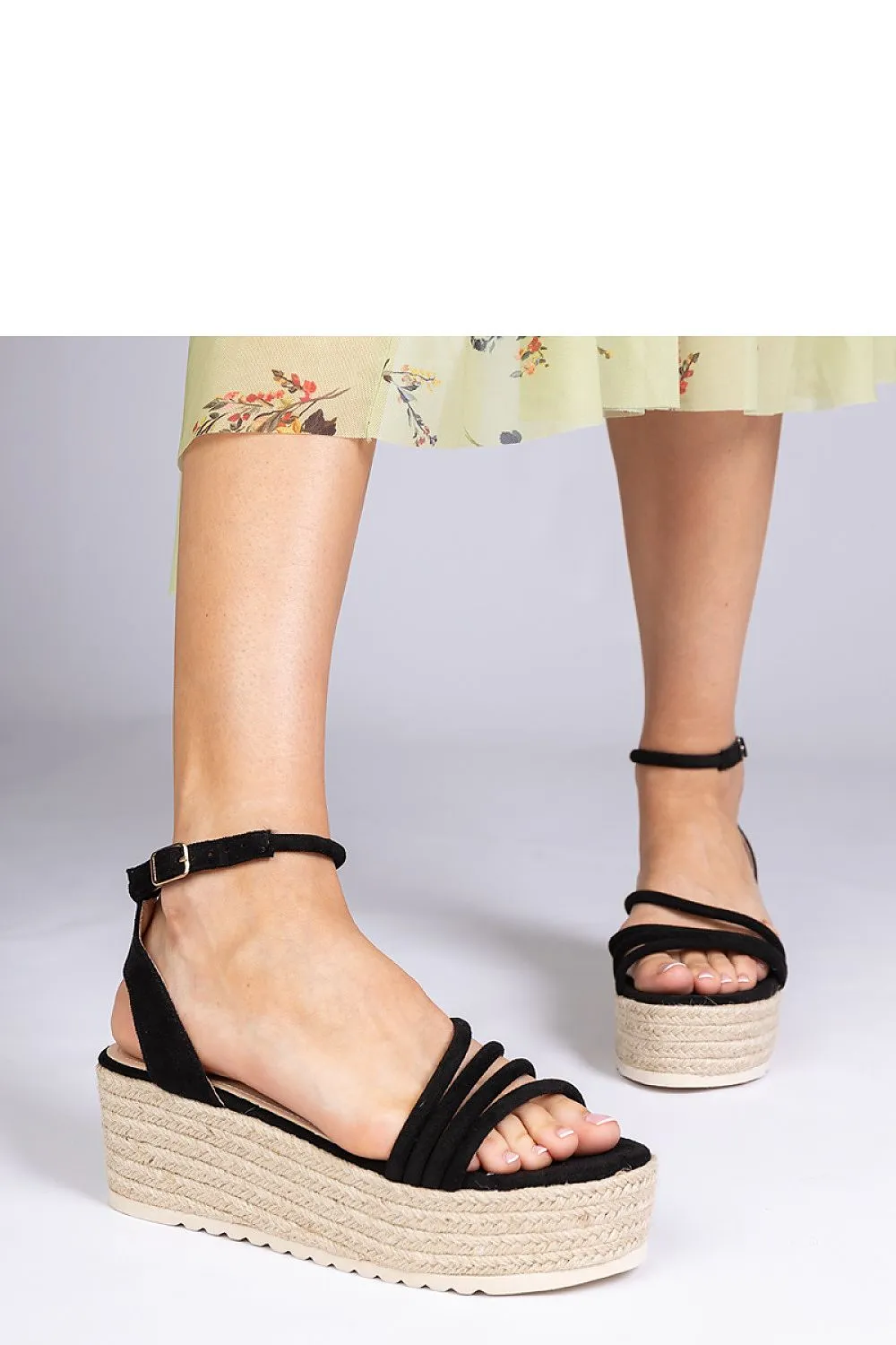 Buskin espadrille sandals on the Panola platform