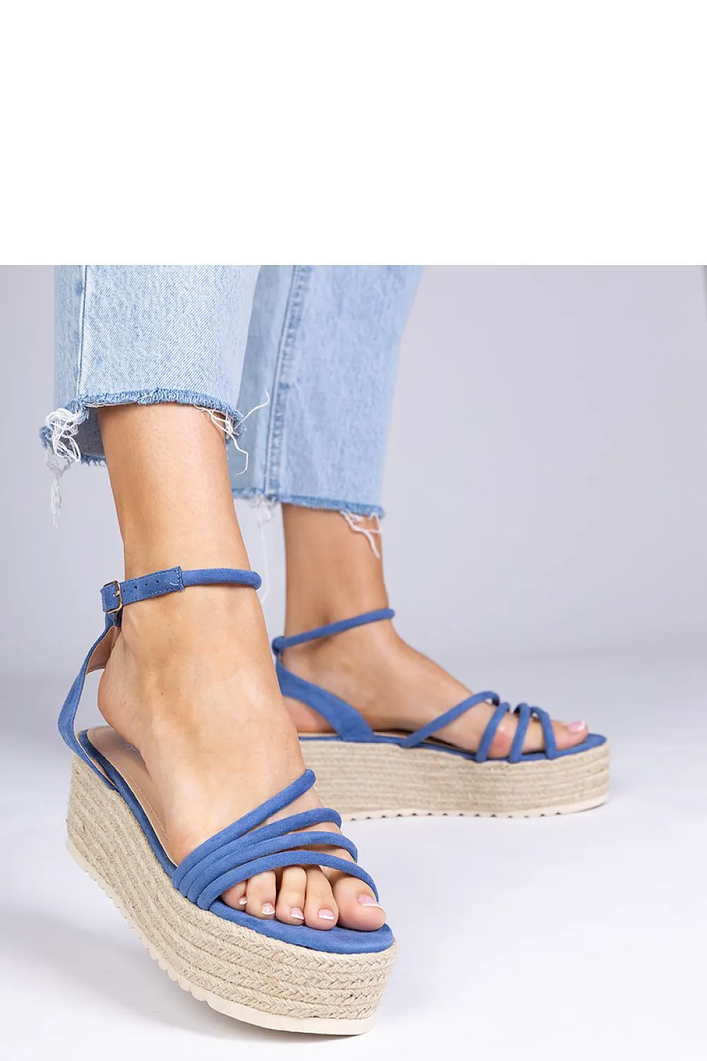 Buskin espadrille sandals on the Panola platform