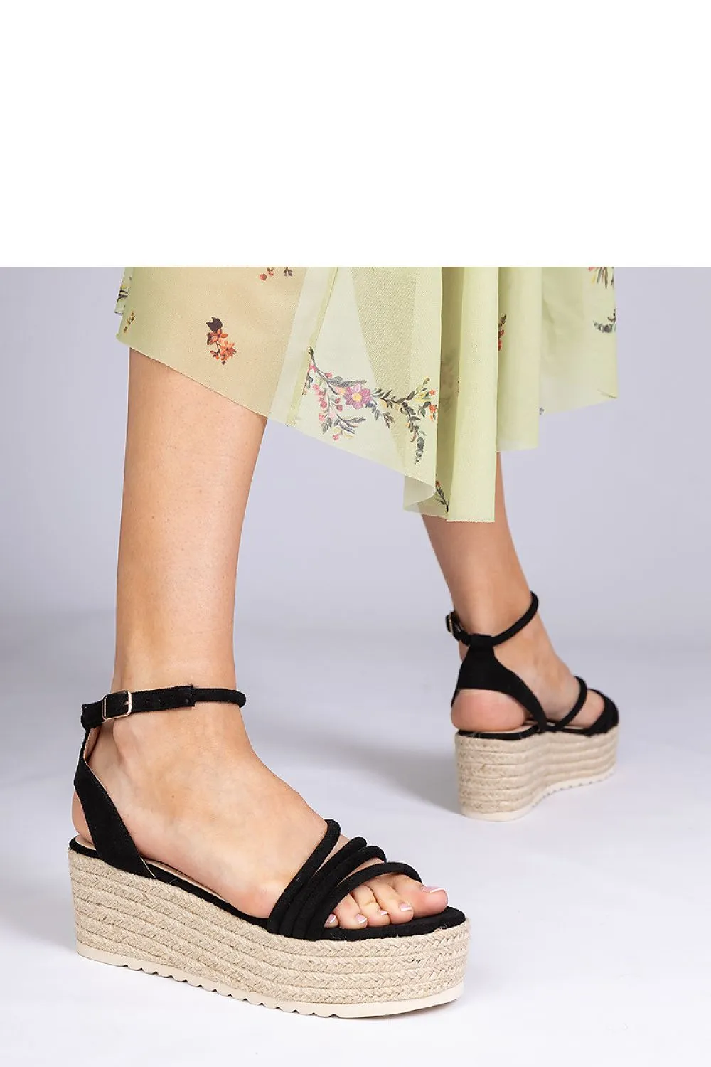 Buskin espadrille sandals on the Panola platform