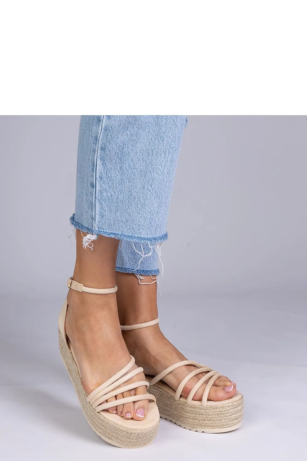 Buskin espadrille sandals on the Panola platform