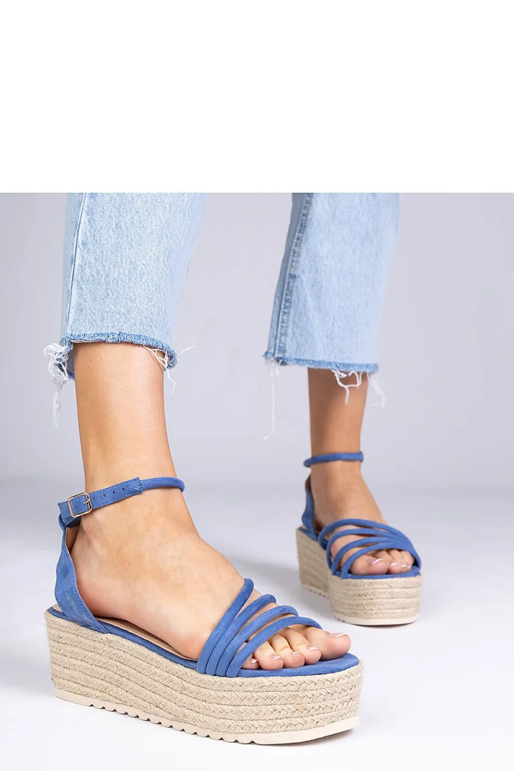 Buskin espadrille sandals on the Panola platform