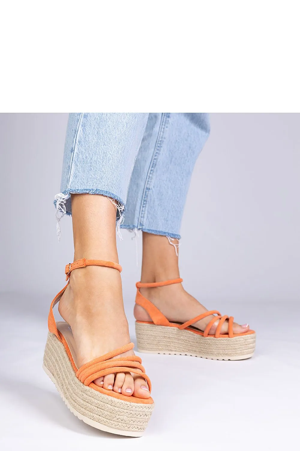 Buskin espadrille sandals on the Panola platform