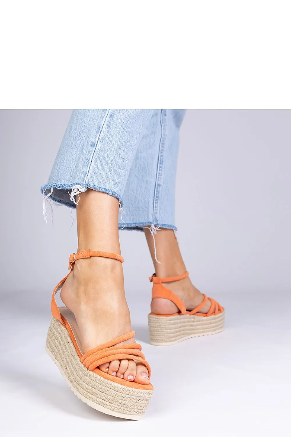 Buskin espadrille sandals on the Panola platform