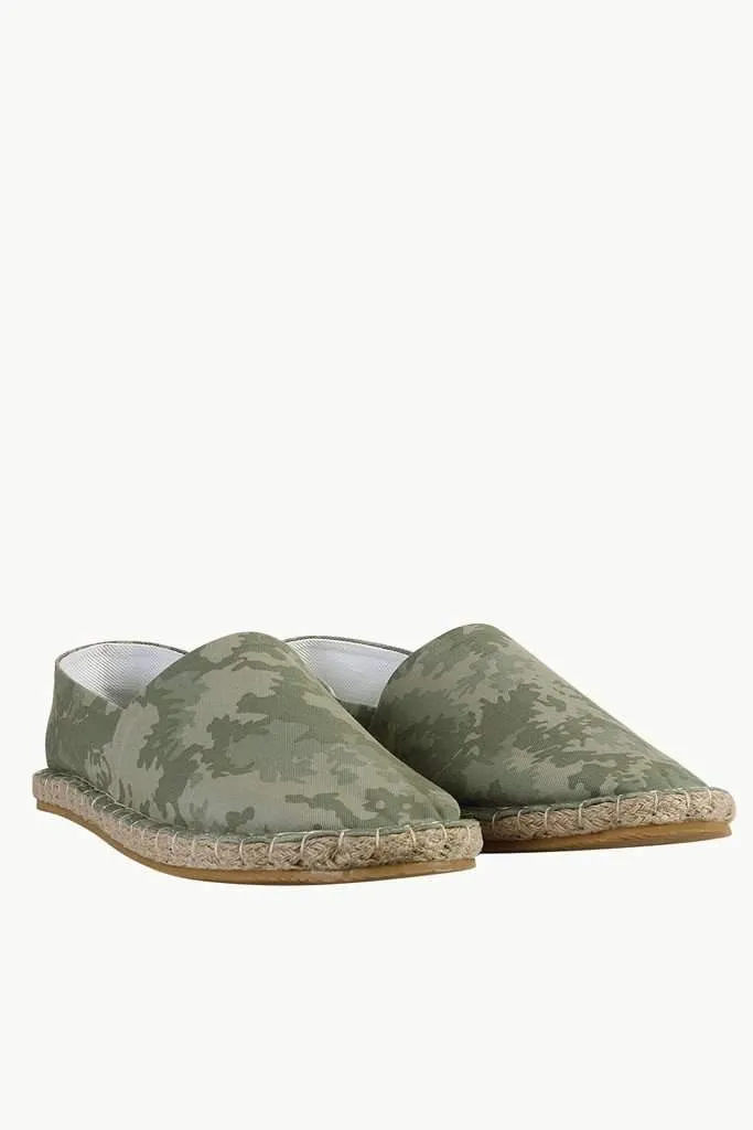 Camo Print Slip On Espadrilles