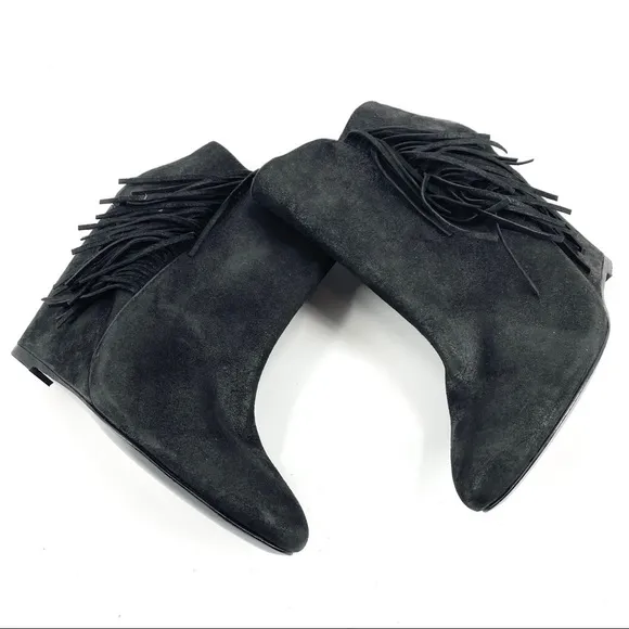 Charles David Fringe Ankle Booties. Size 6 1/2 M