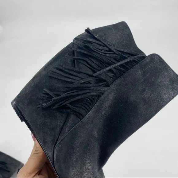 Charles David Fringe Ankle Booties. Size 6 1/2 M