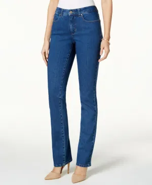 Charter Club Women's Lexington Straight Leg Jeans Lyon Wash 18 Short