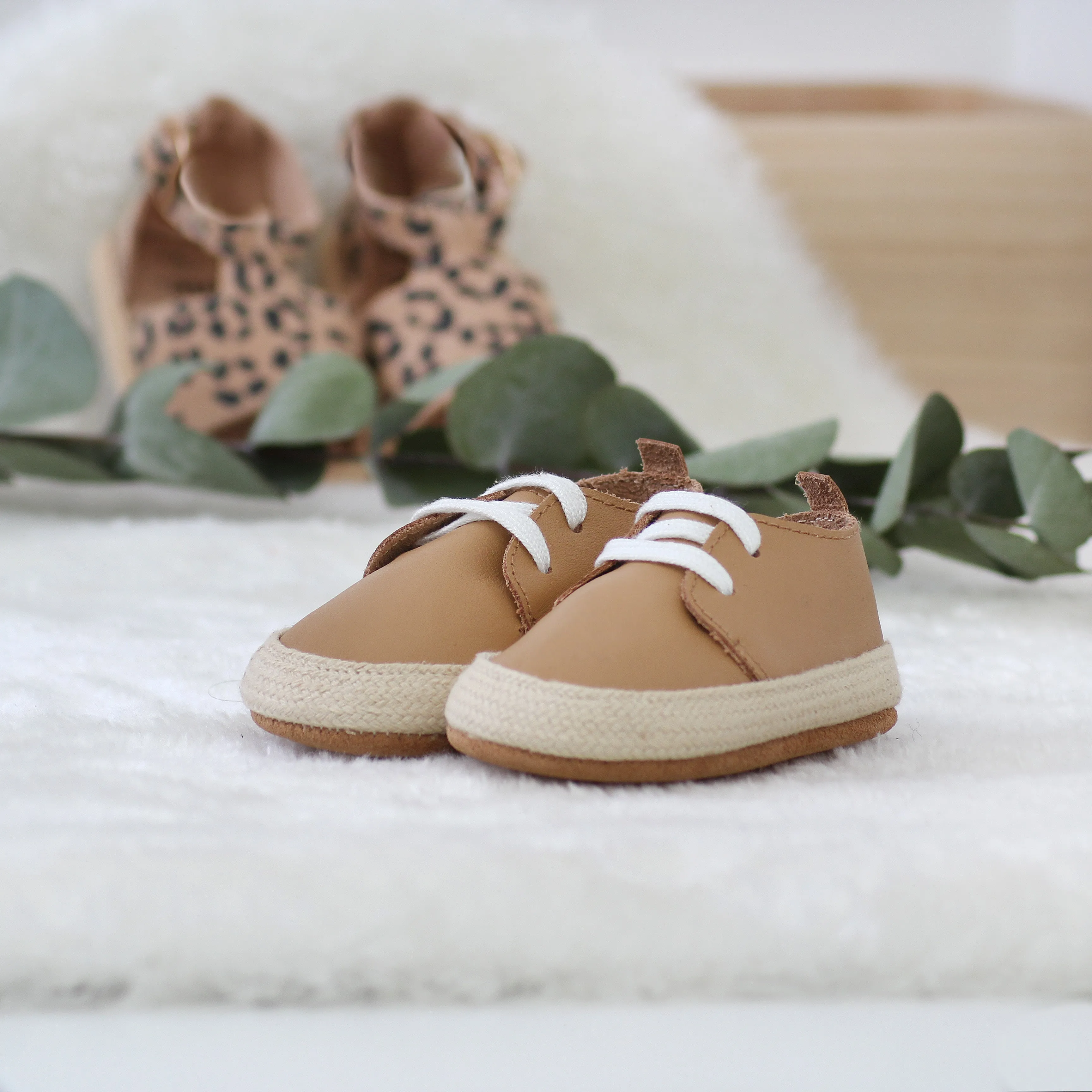 Chicco Camel Unisex Laced Espadrille