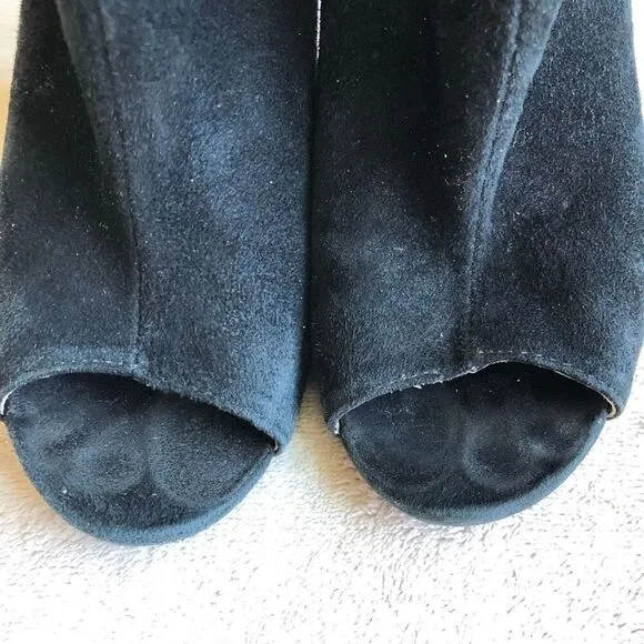 Chinese Laundry by Kristin Cavallari Black Suede Laurel Peep Toe Bootie