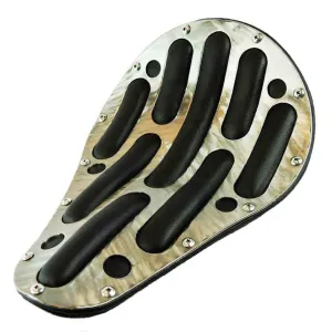 Chopper Harley Sportster Seat Easy Rider Steel Powder Coat Soft BL Leather