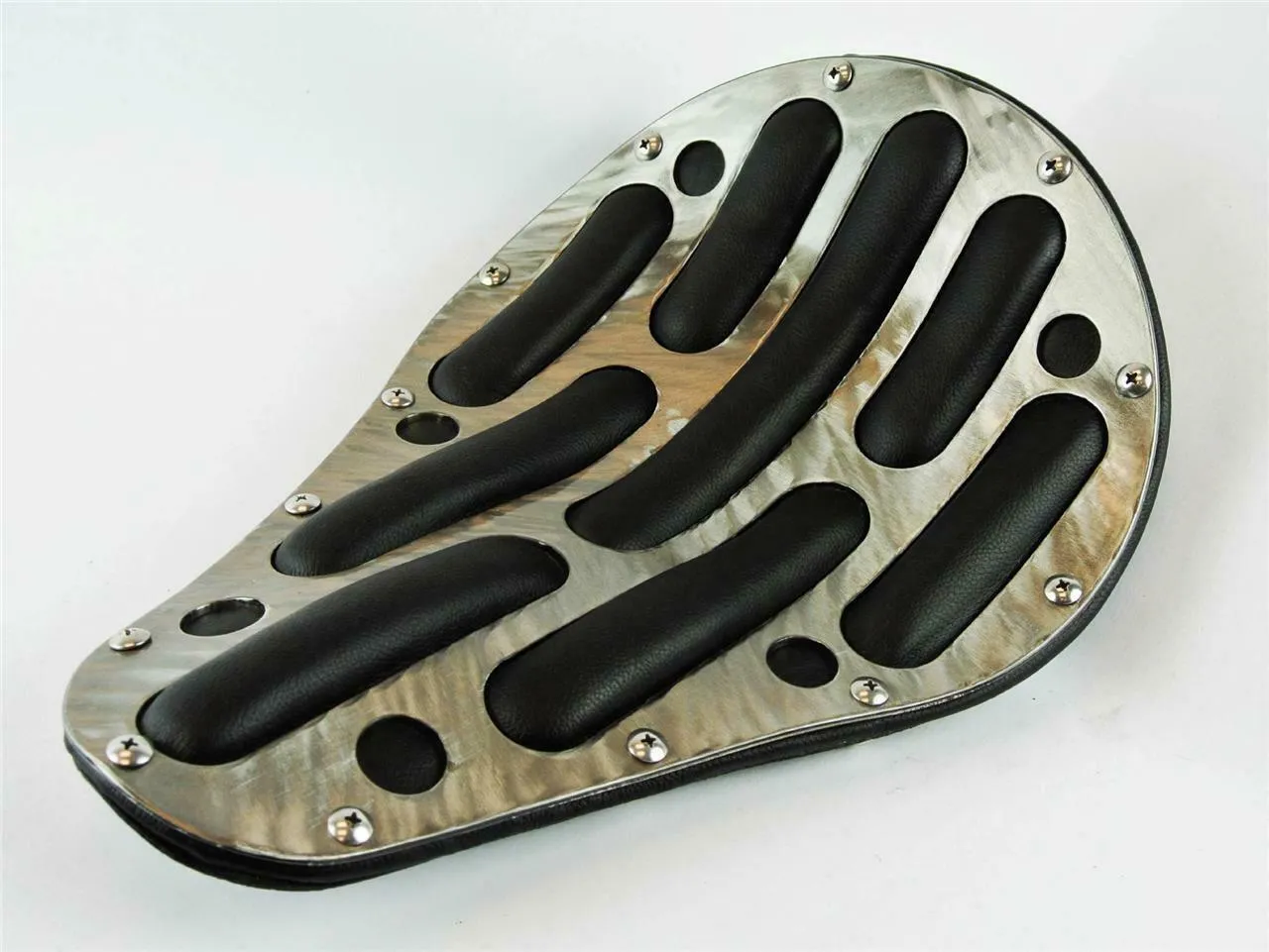 Chopper Harley Sportster Seat Easy Rider Steel Powder Coat Soft BL Leather