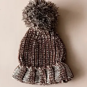 Chunky Cotton Beanie | Chocolate
