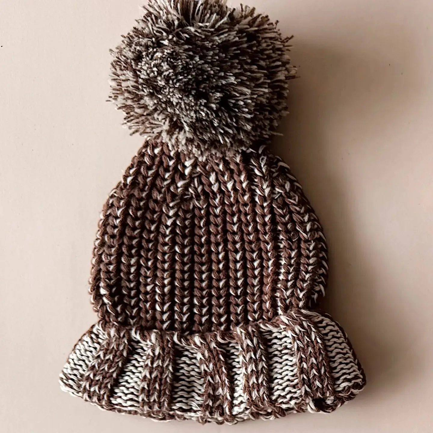 Chunky Cotton Beanie | Chocolate