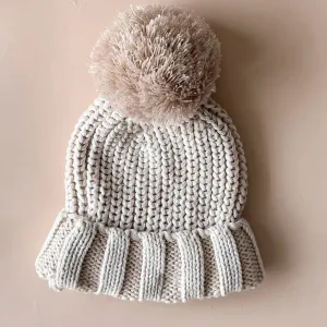 Chunky Cotton Beanie | Oat
