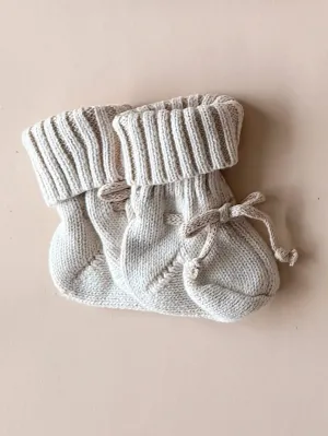 Chunky Cotton Bootie | Oat