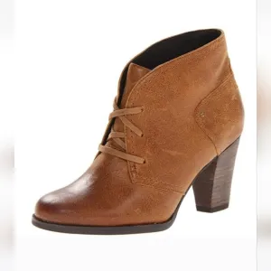 Clarks Artisan Alpine Melt Cognac Leather Booties, Size 11M