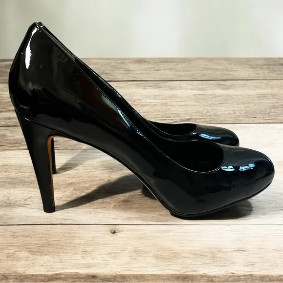 Cole Haan Black Patent Leather Heels 10B | Nike Air Comfort | 3.75” Pumps