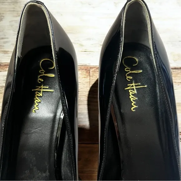 Cole Haan Black Patent Leather Heels 10B | Nike Air Comfort | 3.75” Pumps