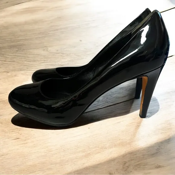 Cole Haan Black Patent Leather Heels 10B | Nike Air Comfort | 3.75” Pumps
