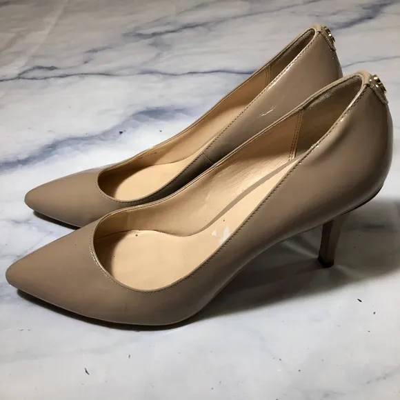 Cole Haan Grand OS Nude Patent Leather Heels Pumps