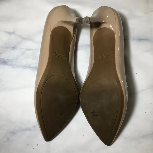 Cole Haan Grand OS Nude Patent Leather Heels Pumps
