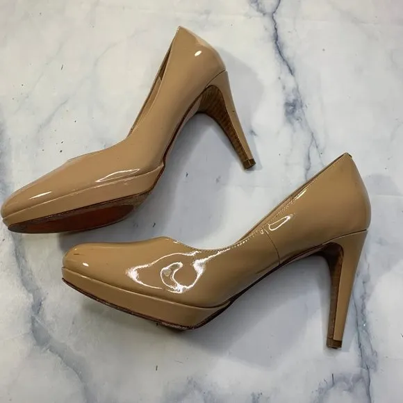 Cole Haan Nike Air Tan Nude High Heels Pumps